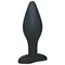 Orion Black Velvets Large - силіконова анальна пробка, 12х4 см (чорний)