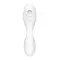 Satisfyer Curvy Trinity 5 - Вакуумний стимулятор з вібрацією, 16.5х4.6 см (білий)