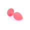 Boss Silikon Plug Jewellery Red Small - Анальная пробка с кристаллом, 7х2.7 см (красный с синим)