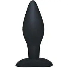 Orion Black Velvets Large - силиконовая анальная пробка, 12х4 см (черный)