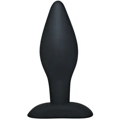 Orion Black Velvets Large - силіконова анальна пробка, 12х4 см (чорний)