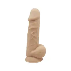 SilexD Norman Vibro Flesh Model 1 size 8,5" + LRS - Фаллоимитатор с вибрацией и пультом дистанционного управления, 21.5х5 см (телесный)