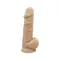 SilexD Norman Vibro Flesh Model 1 size 8,5" + LRS - Фалоімітатор з вібрацією та пультом дистанційного керування, 21.5х5 см (тілесний)