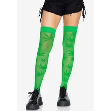 Панчохи з малюнком Leg Avenue 420 Net thigh highs, One Size