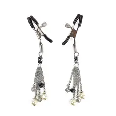 Art of Sex - Nipple clamps Tenero Amore - Зажимы для сосков с бусинками на цепочках