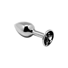 Alive Mini Metal Butt Plug - Анальна пробка - S, 7х2.8 см (чорна)