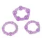 Get Hard Purple набір з 3 ерекційних кілець з різною текстурою, 3-4 см
