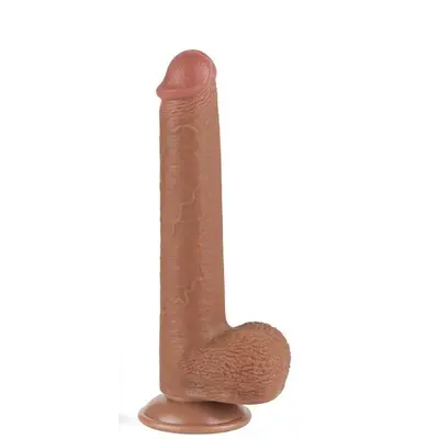 Реалістичний фалоімітатор Sliding-Skin Dual Layer Dong 9", 22 см