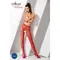 Еротичні колготки-бодістокінг Passion S008 red, S-L