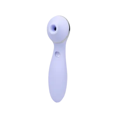 KISTOY Polly Plus Purple - Вакуумный вибратор с подогревом, 9х3,5 см (сиреневый)