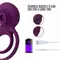 Svakom Tammy Vibrating Ring Violet - подвійне віброкільце, 8х2.8 см (фіолетовий)