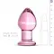 Gildo Pink Glass Buttplug No. 27 рожевий анальний затор зі скла, 8.5х4.3 см