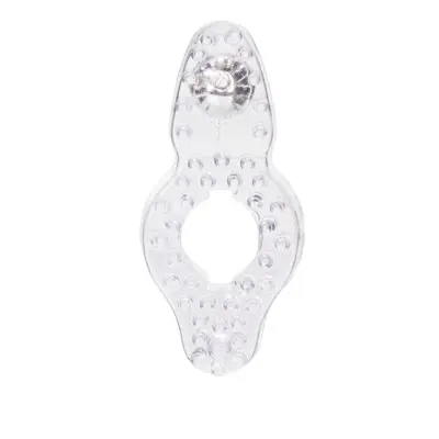 Basic Essentials Teaser Enhancer Ring - Насадка на член с клиторальным стимулятором, 8х3 см Basic Essentials Teaser Enhancer Ring - Насадка на член с клиторальным стимулятором, 8х3 см