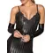 Мітенки Noir Handmade F213 Elastic eco leather, L