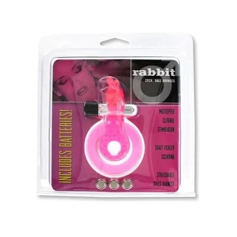 Seven Creations Cock & Ball Ring Rabbit - двойное виброкольцо с зайчиком, 9х1.5 см (розовый) Seven Creations Cock & Ball Ring Rabbit - двойное виброкольцо с зайчиком, 9х1.5 см (розовый)