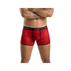 Passion - 046 SHORT PARKER red - Сексуальные мужские трусы с открытой попкой, L/XL