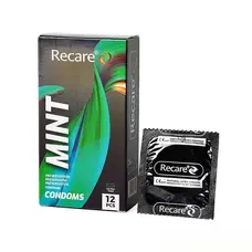 Holographic Recare Ultra Thin Mint Condoms 12шт, ультратонкі