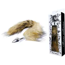 Boss Fox TAIL Brown XL - Анальна пробка з хвостом, 6,5х2,7 см (коричневий)