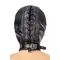 Fetish Tentation BDSM hood in leatherette with removable gag - Капюшон з кляпом для БДСМ