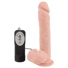 Medical Silicone Thrusting Vibrator - Реалистичный вибратор с ротацией и толчками, 21х4 см