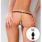 Жіночі трусики XS-2XL з силіконовою анальною пробкою Art Sex - Sexy Panties plug size M Black