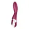 Satisfyer Heated Thrill - Вібратор з функцією нагріву, 20.6х3.7 см (бордовий)
