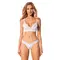 Obsessive Heavenlly 2-pcs set - комплект эротического белья: бюстгальтер и стринги, XS/S (белый)