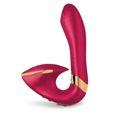 Shunga - Soyo Intimate Massager - Вибратор, 17х3.7 см (малиновый)