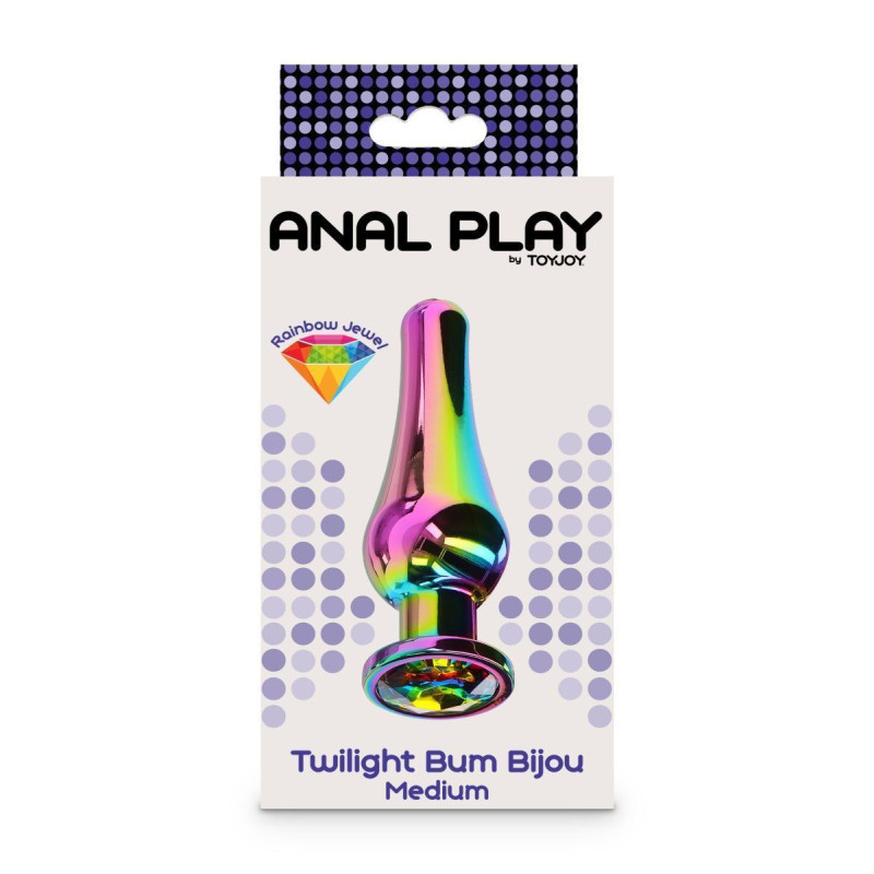 Toy Joy Medium Twilight Bum Bijou - Анальная пробка, 8.5х3.3 см (разноцветный)