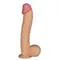 LoveToy Legendary King Sized Realistic Dildo 12" - Реалістичний фалос-гігант, 33х5.5 см