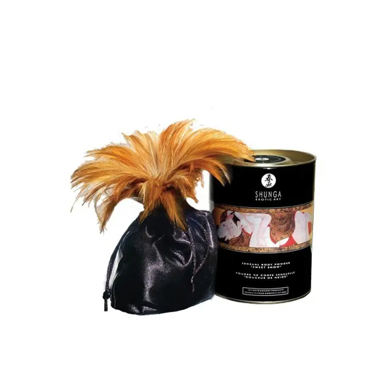 Shunga Sweet Snow Body Powder Sparkling Strawberry Wine-Пудра для оральних ласк, 225 г (полуниця)