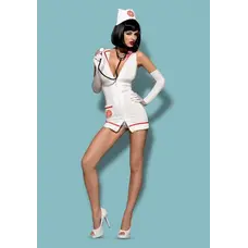 Obsessive Emergency dress - Еротичний костюм сексі медсестри зі стетоскопом, S/M