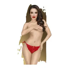Penthouse Too hot to be real - мереживні стрінги на зав'язках, M/L (червоний)