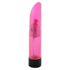 Seven Creations - Crystal Clear, 13х2.5 см - Вибратор пластиковый, (розовый)