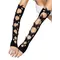Leg Avenue - Butterfly applique arm warmers - Ніжні рукавички прикрашені метеликами (чорний)