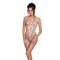 Passion Lovelia Body - спокусливе боді з серцем, XXL/XXXL (білий)