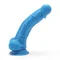 Get Real Happy Dicks Dildo 7,5 In w.Balls - Фаллоимитатор с мошонкой и присоской, 19х4 см (голубой)