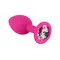 Toy Joy Medium Diamond Booty Jewel - Пробка анальная, 8х3.5 см (розовая)