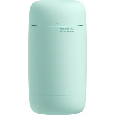 Tenga Puffy Mint Green - м'який мастурбатор у силіконовому корпусі, 14.5х4.5 см (м'ятно-зелений)