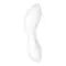 Satisfyer Curvy Trinity 5 - Вакуумний стимулятор з вібрацією, 16.5х4.6 см (білий)
