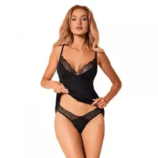 Obsessive Bella Rou top & panties - Комплект білизни, топ та трусики, M/L
