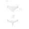 Passion PS005 Panties трусики-бразиліана з бавовни, M (білий)