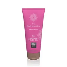 Shiatsu Gel 2in1 Raspberry Scent - лубрикант и массажный гель с ароматом малины, 200 мл.