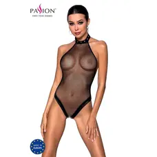 Passion MOONLIGHT BODY - Еротичний боді в сітку, L/XL (чорний)