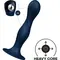 Satisfyer Double Ball-R Dark Blue - Фаллоимитатор, 16,5 см (синий)