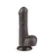 LoveToy Sliding-Skin Dual Layer Dong 7" - Фаллоимитатор, 18,3 см (черный)