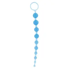 Toy Joy Thai Toy Beads - анальний ланцюжок, 25х2.5 см (блакитний)