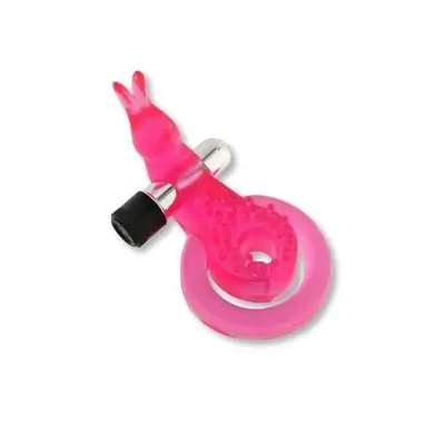 Seven Creations Cock & Ball Ring Rabbit - двойное виброкольцо с зайчиком, 9х1.5 см (розовый) Seven Creations Cock & Ball Ring Rabbit - двойное виброкольцо с зайчиком, 9х1.5 см (розовый)
