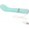 Pillow Talk - Sassy Teal - Роскошный вибратор с кристаллом Сваровски для точки G,12.8х3.8 см. (голубой)