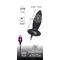 Orion Black Velvets Rechargeable Plug Small - силіконова анальна пробка з вібрацією, 11х3.3 см (чорний)
